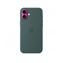 Custodia con Magsafe in Silicone per iPhone 16 Plus - Verde Lago