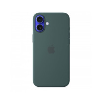 Custodia con Magsafe in Silicone per iPhone 16 Plus - Verde Lago