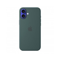 Custodia con Magsafe in Silicone per iPhone 16 Plus - Verde Lago