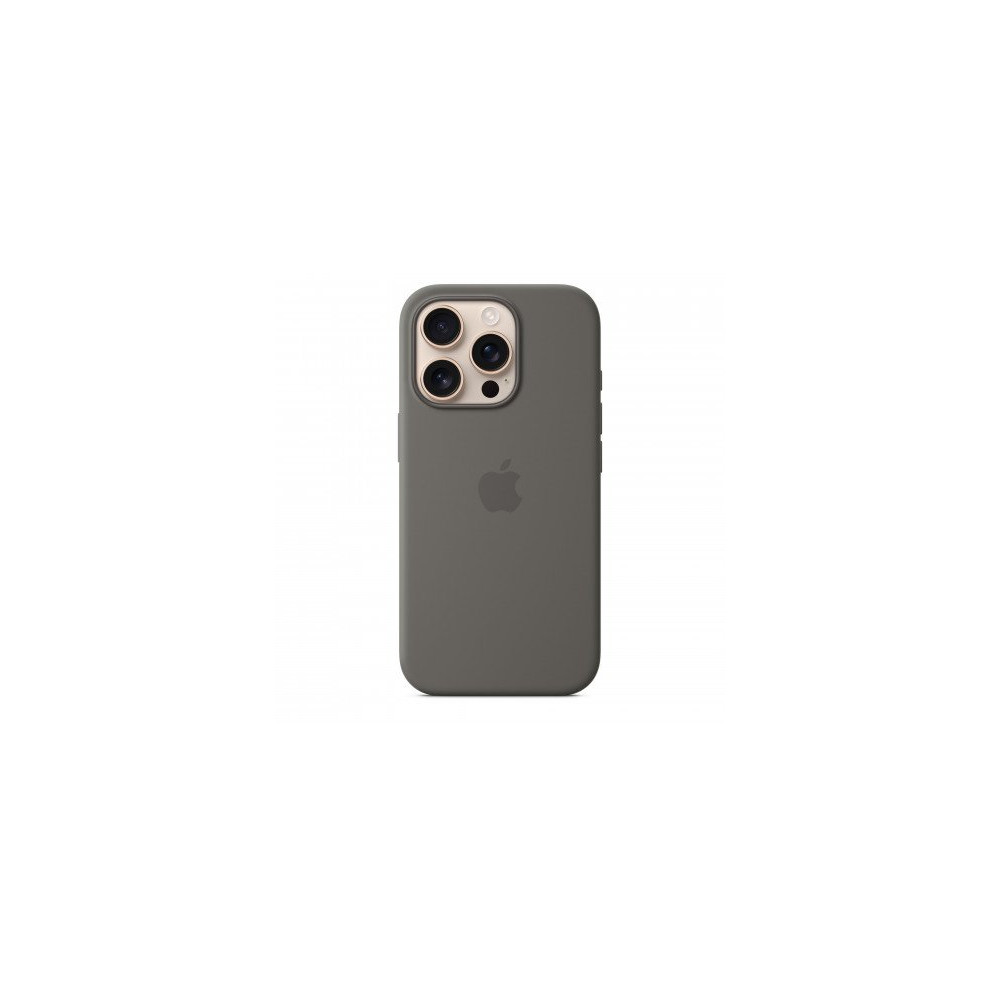 Custodia con Magsafe in Silicone per iPhone 16 Pro - Grigio Pietra