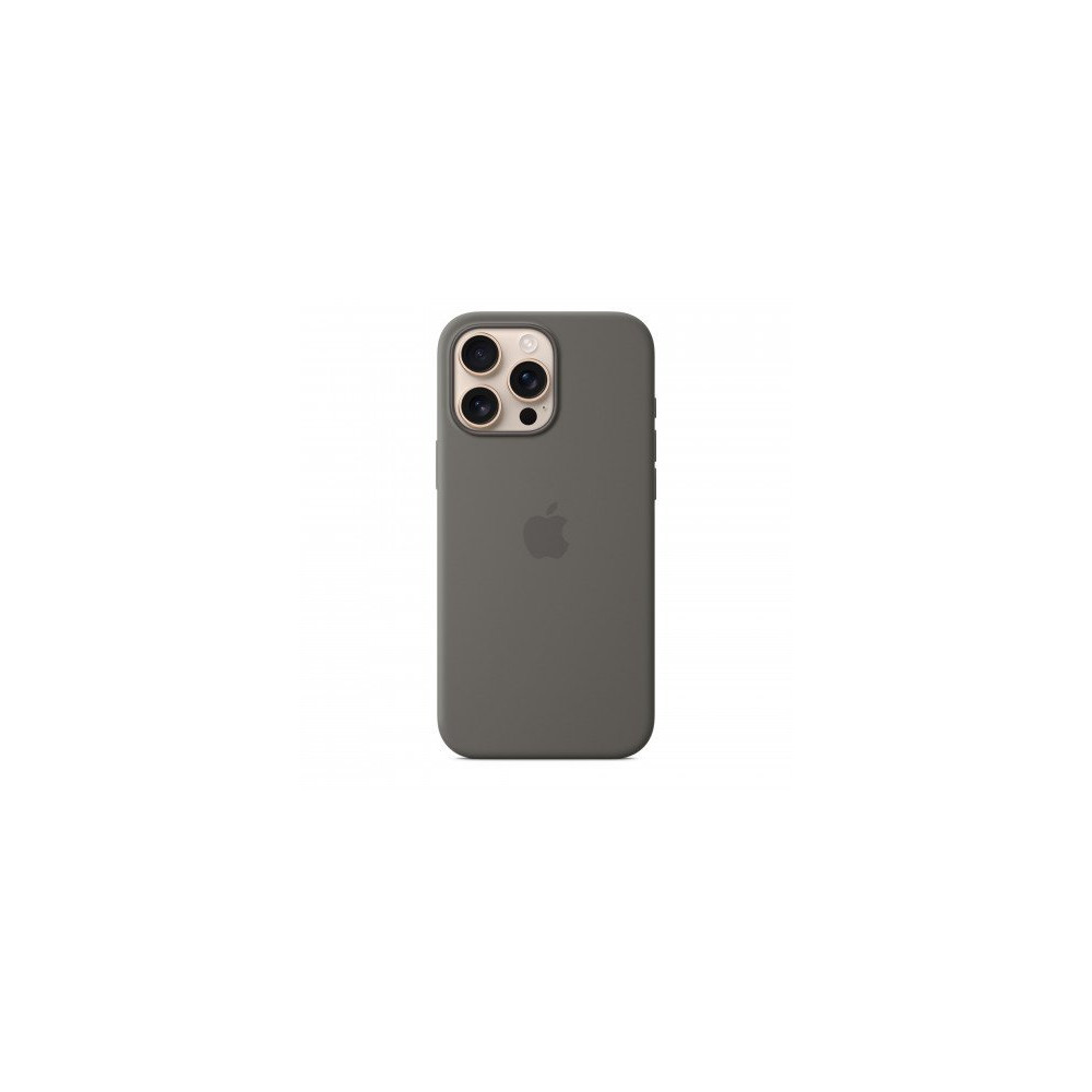 Custodia con Magsafe in Silicone per iPhone 16 Pro Max - Grigio Pietra