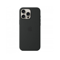 Custodia con Magsafe in Silicone per iPhone 16 Pro Max - Nero