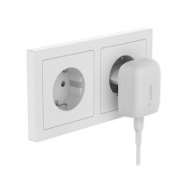 CARICABATTERIE 20W CON CAVO DA USB-C A USB-C - BIANCO