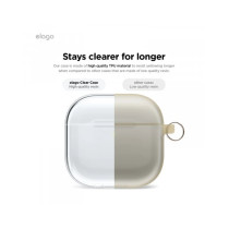 Airpod 4 - Protective TPU Shell Case - Clear - Hang Version