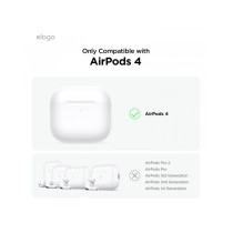 Airpod 4 - Protective TPU Shell Case - Clear - Hang Version