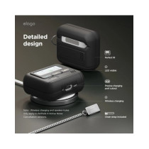 Airpods 4 - Retro Pager HANG CASE - Black