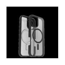 OtterBox React MagSafe Apple iPhone 16 Black Crystal - clear/black
