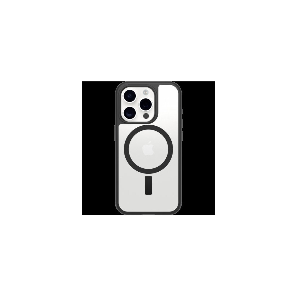 OtterBox React MagSafe Apple iPhone 16 Pro Black Crystal - clear/black