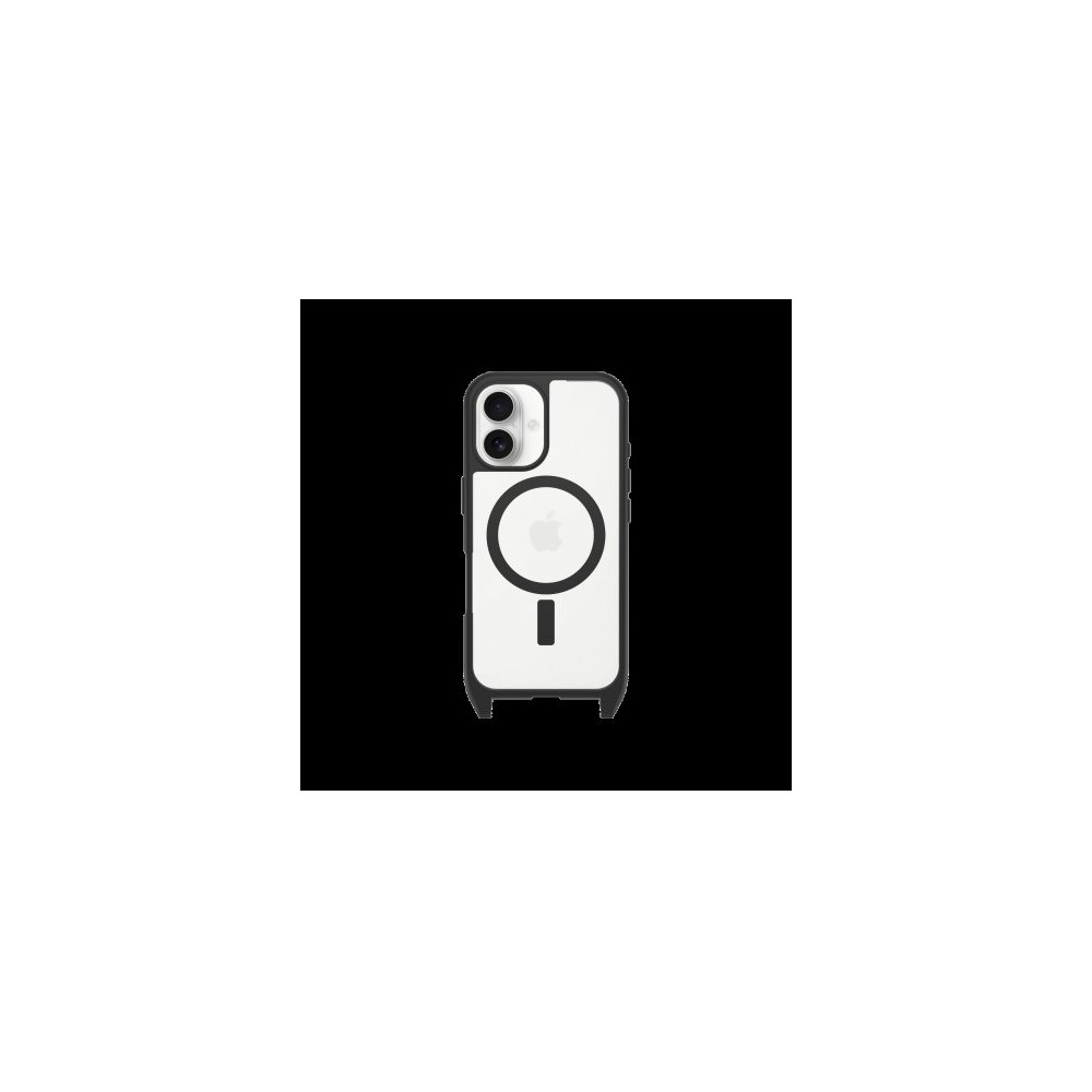 OtterBox React Necklace MagSafe Apple iPhone 16 Black Crystal - clear/black