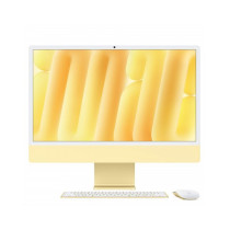 iMac giallo - Vetro con nanotexture - RAM 24GB di memoria unificata - HD SSD 512GB - Magic Mouse - Magic Keyboard con Touch ID e