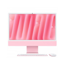 iMac rosa - RAM 24GB di memoria unificata - HD SSD 256GB - Gigabit Ethernet - Magic Trackpad - Magic Keyboard con Touch ID e tas
