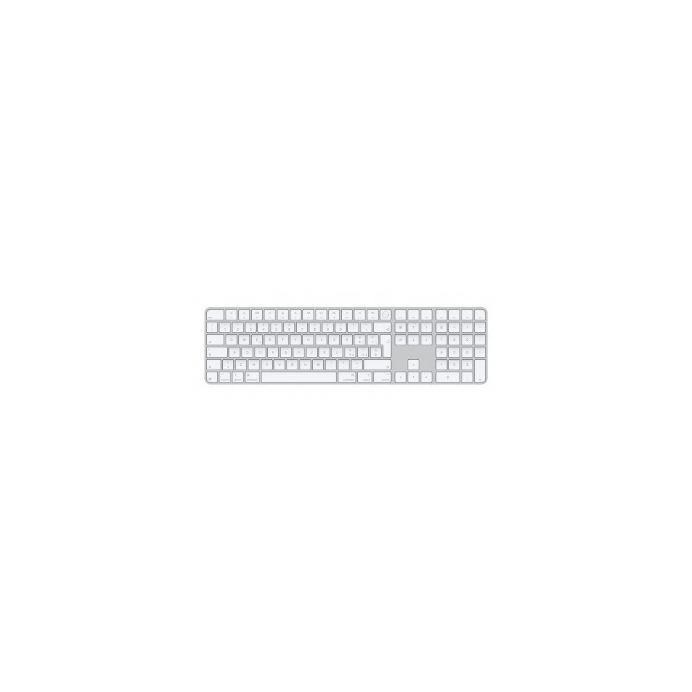 Magic Keyboard con Touch ID e Tastierino Numerico per Mac models con Apple silicon - italiano - Bianco Keys con porta USB-C