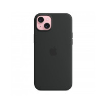 Custodia con Magsafe in Silicone per iPhone 15 Plus - Nero