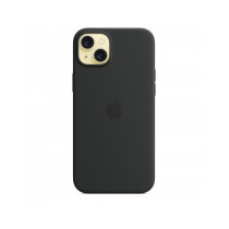 Custodia con Magsafe in Silicone per iPhone 15 Plus - Nero