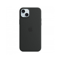 Custodia con Magsafe in Silicone per iPhone 15 Plus - Nero