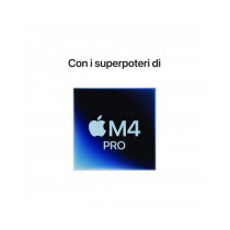 Mac mini - Chip Apple M4 Pro con CPU 12-core, GPU 16-core, Neural Engine 16-core - RAM 48GB di memoria unificata - HD SSD 4TB - 