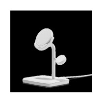 Cygnett ChargeBase Base di ricarica 3 in 1 Qi2 per iPhone - Apple Watch - Airpods Bianco