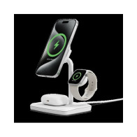 Cygnett ChargeBase Base di ricarica 3 in 1 Qi2 per iPhone - Apple Watch - Airpods Bianco
