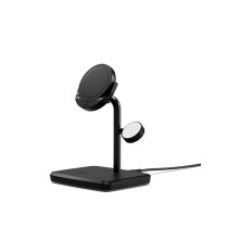 Cygnett ChargeBase Base di ricarica 3 in 1 Qi2 per iPhone - Apple Watch - Airpods Nero