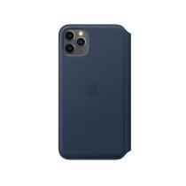 Apple iPhone 11 Pro Max Leather Folio - Deep Sea Blue