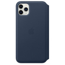 Apple iPhone 11 Pro Max Leather Folio - Deep Sea Blue