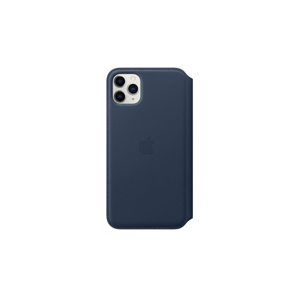 Apple iPhone 11 Pro Max Leather Folio - Deep Sea Blue