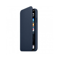 Apple iPhone 11 Pro Max Leather Folio - Deep Sea Blue