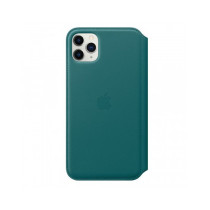 Apple iPhone 11 Pro Max Leather Folio - Peacock