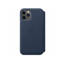iPhone 11 Pro Leather Folio - Deep Sea Blue