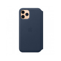 iPhone 11 Pro Leather Folio - Deep Sea Blue