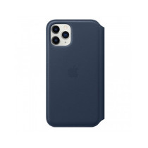 iPhone 11 Pro Leather Folio - Deep Sea Blue