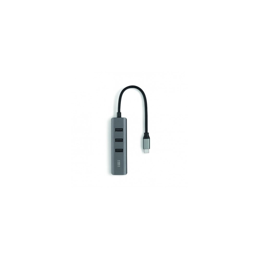 Link Hub USB-C con 3 porte USB-A e porta Ethernet - grigio sideral
