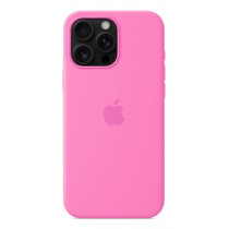 Custodia con Magsafe in Silicone per iPhone 16 Pro Max - Rosa Peonia