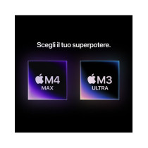 Mac Studio - Chip Apple M3 Ultra con CPU 32-core, GPU 80-core, NE 32-core - RAM 96GB - HD SSD 16TB