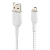 CAVO INTRECCIATO DA USB-A A LIGHTNING 1M - BIANCO