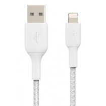 CAVO INTRECCIATO DA USB-A A LIGHTNING 1M - BIANCO
