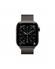 Apple Watch Series 11 GPS + Cellular 42mm, Cassa in Titanio color Ardesia con cinturino Ardesia Milanese Loop