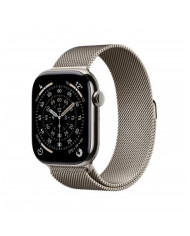 Apple Watch Series 11 GPS + Cellular 46mm, Cassa in Titanio Naturale con cinturino Natural Milanese Loop - M/L