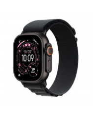 Apple Watch Ultra 3 GPS + Cellular 49mm, Cassa in Titanio color Nero con cinturino Nero Alpine Loop - Large
