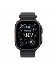 Apple Watch Ultra 3 GPS + Cellular 49mm, Cassa in Titanio color Nero con cinturino Nero Ocean Band