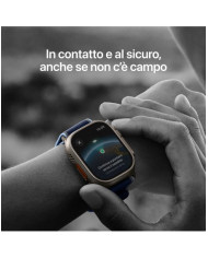 Apple Watch Ultra 3 GPS + Cellular 49mm, Cassa in Titanio color Nero con cinturino Nero/Cenere Trail Loop - M/L