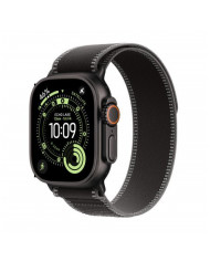 Apple Watch Ultra 3 GPS + Cellular 49mm, Cassa in Titanio color Nero con cinturino Nero/Cenere Trail Loop - S/M