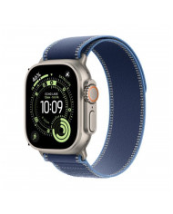 Apple Watch Ultra 3 GPS + Cellular 49mm, Cassa in Titanio Naturale con cinturino Blu acceso Trail Loop - M/L