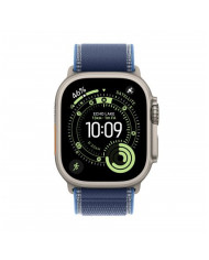 Apple Watch Ultra 3 GPS + Cellular 49mm, Cassa in Titanio Naturale con cinturino Blu acceso Trail Loop - S/M