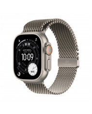 Apple Watch Ultra 3 GPS + Cellular 49mm, Cassa in Titanio Naturale con cinturino Natural Titanium Milanese Loop - Large