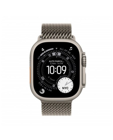 Apple Watch Ultra 3 GPS + Cellular 49mm, Cassa in Titanio Naturale con cinturino Natural Titanium Milanese Loop - Large
