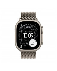 Apple Watch Ultra 3 GPS + Cellular 49mm, Cassa in Titanio Naturale con cinturino Natural Titanium Milanese Loop - Small